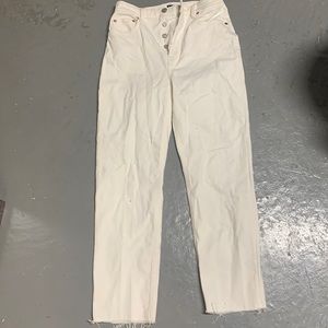Gap curvy cheeky straight off white jeans